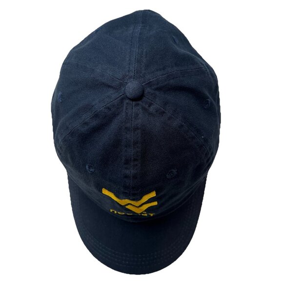West Virginia University Mountaineers WVU Hockey Strapback Hat Cap Dad Logo - Picture 6 of 10
